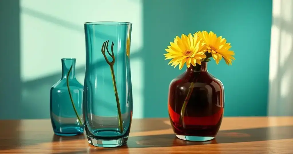 decoração de garrafas de vidro
